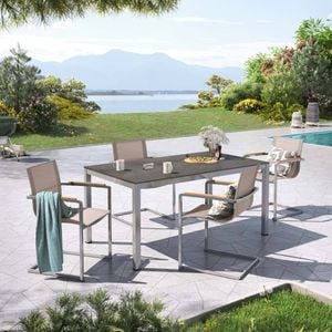 OUTLIV. Rimini Gartenmöbel-Set M (4 Plätze) Tisch 160x90cm