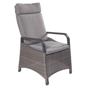 LC Garden Komido Gartensessel verstellbar Aluminium mit Sitz- und Rückenkissen