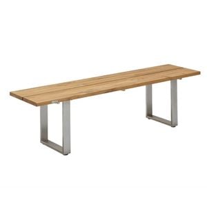 Niehoff Nemo Gartenbank 160cm Edelstahl Profilkufe/Teak