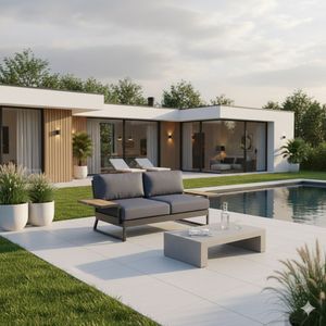 Kettler Ocean Skid Platform Gartenloungesofa Aluminium/Agora