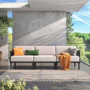 Gaber Engels Kit 3 Diningsofa Kunststoff/Mischgewebe