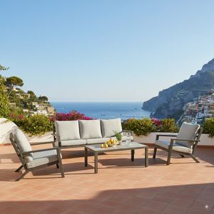 Hartman Carmel Loungeset inkl. Loungetisch Aluminium/Polyester