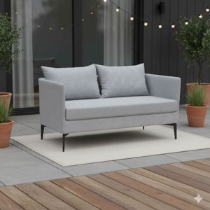 Stern Marta Diningsofa Aluminium/Sunbrella