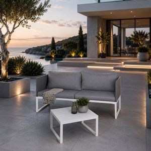 OUTLIV. Modular Loungeset inkl. Loungetisch Aluminium/Polypropylen