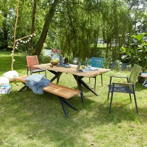 Musterring Amsterdam Gartenmöbel-Set L (6 Plätze) Tisch 220x95cm
