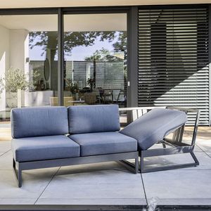 Kettler Ocean Skid Platform Gartenloungesofa verstellbar Aluminium/Agora