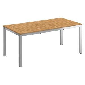 OUTLIV. Oviedo Ausziehtisch 180/240x90cm Edelstahl/Teak