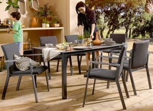 Kettler Rasmus Gartenmöbel-Set 7-tlg. Tisch 160x95cm