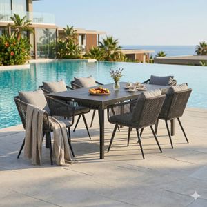 OUTLIV. Alex Gartenmöbel-Set Aluminium/Dekton