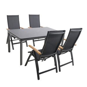 MWH Reno Gartenmöbel-Set M (4 Plätze) Tisch 160x95cm
