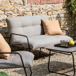 SCHÖNER WOHNEN-Kollektion Fontein Gartenloungesofa Aluminium/Sunbrella