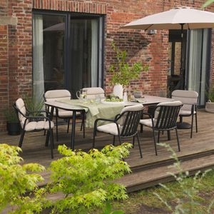 SCHÖNER WOHNEN-Kollektion Mivo Gartenmöbel-Set L (6 Plätze) Tisch 240x100cm