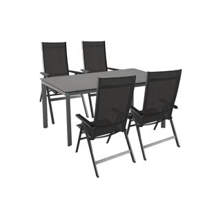 MWH Elements Gartenmöbel-Set M (4 Plätze) Tisch 160x95cm