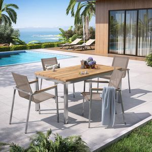 OUTLIV. Rimini Gartenmöbel-Set M (4 Plätze) Tisch 160x90cm