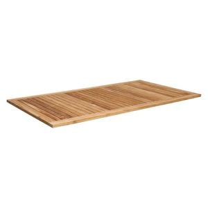 Zebra Alus/Opus Gartentisch-Platte 180x100cm Teak