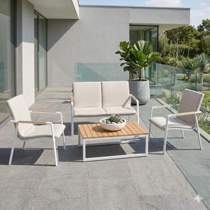 Kettler Diamond Loungeset inkl. Loungetisch Aluminium/Sunbrella