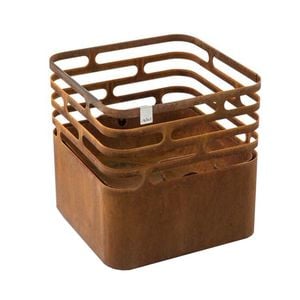 höfats CUBE Feuerkorb Corten-Stahl