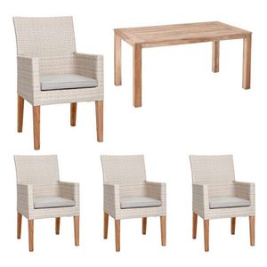 Best Alicante Dininggruppe 5tlg Tisch 160x90cm
