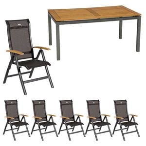 Hartman Alice Gartenmöbel-Set L (6 Plätze) Tisch 200x100cm