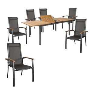 Hartman Alice Gartenmöbel-Set L (6 Plätze) Tisch 150/210x90cm
