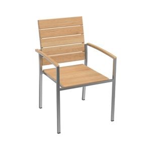 OUTLIV. Pamplona Stapelsessel Edelstahl/Teak