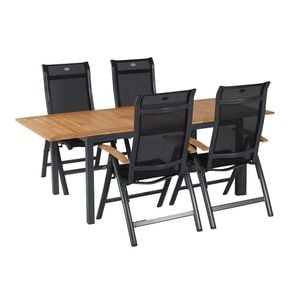 Hartman Alice Gartenmöbel-Set M (4 Plätze) Tisch 150/210x90cm