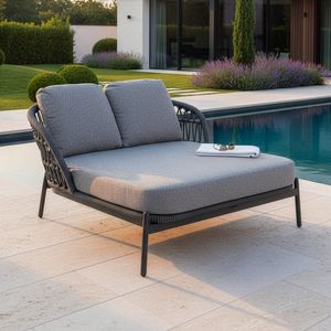Interliving 7013 Doppelliege Aluminium/Rope/Olefin
