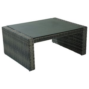 LC Garden Barcelona Loungetisch 97x74cm Geflecht/Spraystone