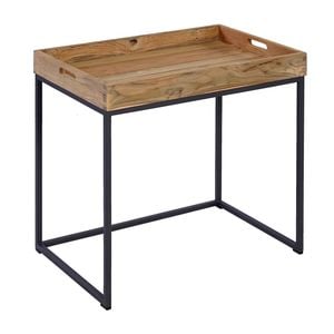 OUTLIV. Tray Beistelltisch Stahl/Teak Recycelt