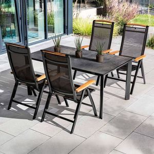 Kettler Memphis Gartenmöbel-Set M (4 Plätze) Tisch 160x95cm