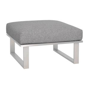 Zebra Belvedere Loungehocker Edelstahl/Olefin