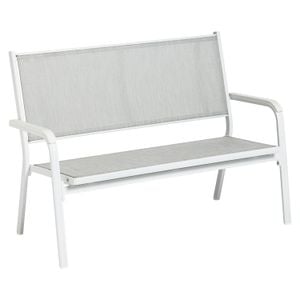 Kettler Basic Plus 2-Sitzer-Gartenbank Aluminium/Outdoorgewebe