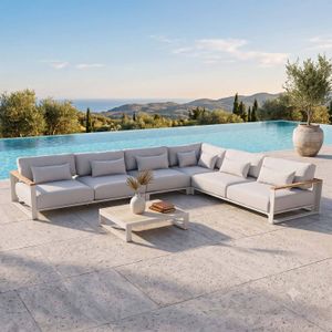 OUTLIV. Ravino Ecklounge inkl. Loungetisch Aluminium/Olefin