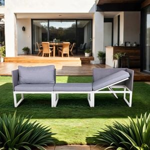 OUTLIV. Modular Loungeset inkl. Loungetisch Aluminium/Kunstfaser