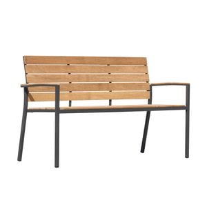 OUTLIV. Pamplona Gartenbank Edelstahl/Teak