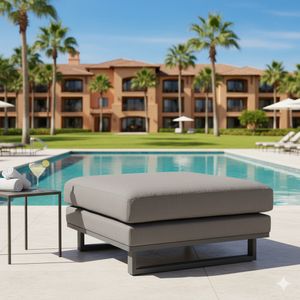 OUTLIV. Miami Loungehocker Aluminium/Sunbrella