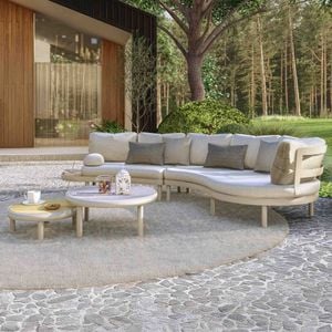 Zebra Wave Loungeset inkl. Loungetisch Aluminium/Sunproof