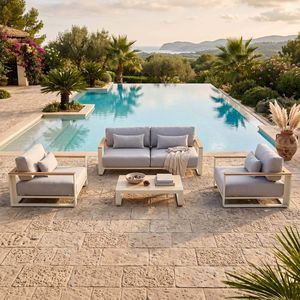 OUTLIV. Ravino Loungeset inkl. Loungetisch Aluminium/Olefin
