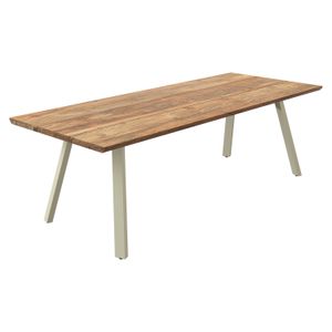 OUTLIV. Negara Gartentisch Edelstahl/Teak recycelt
