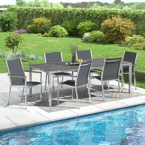 Stern Cardiff Gartenmöbel-Set L (6 Plätze) mit OUTLIV. Tisch 220x100cm