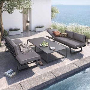 OUTLIV. Lucca Loungeset inkl. Loungetische Aluminium/Polyester