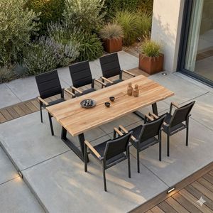 Niehoff Revent Gartenmöbel-Set L (6 Plätze) Tisch 200x95cm