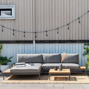 LifestyleGarden Topaz Ecklounge inkl. Loungetisch Aluminium/Olefin