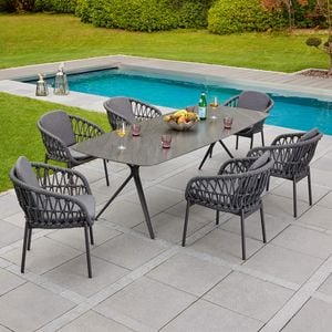 LC Garden Bari Gartenmöbel-Set L verstellbar 6 (Plätze) Tisch 240x100cm