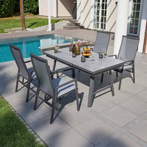LC Garden Sunfort Gartenmöbel-Set Tisch 160/210x90cm