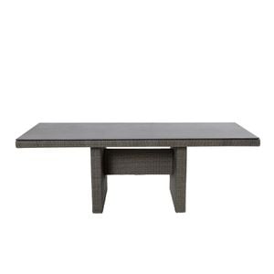 LC Garden Barcelona Gartentisch 200x100cm Geflecht/Glas