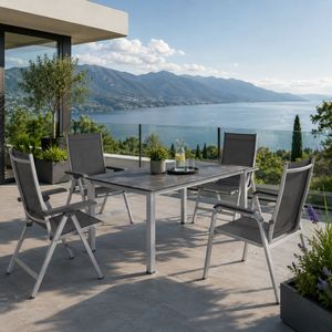 Kettler Basic Plus Gartenmöbel-Set M (4 Plätze) Tisch 160x90cm