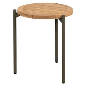 4Seasons Yoga Loungetisch Ø45cm Aluminium/Teak