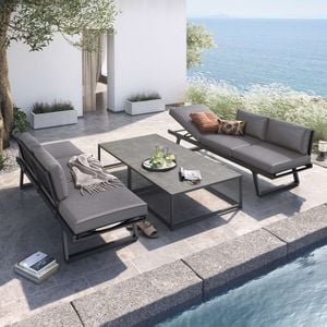 OUTLIV. Lucca Loungeset inkl. Loungetisch Aluminium/Kunstfaser