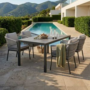 OUTLIV. Alicante Gartenmöbel-Set M (4 Plätze) Tisch 160x90cm